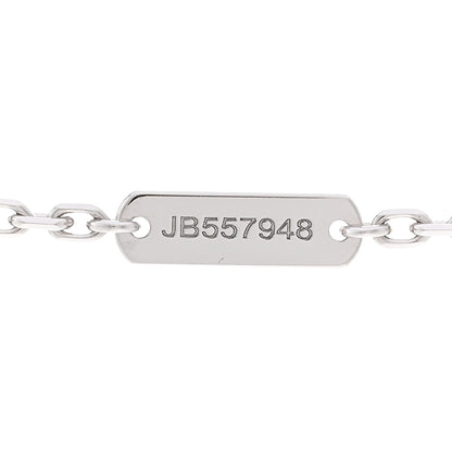 Van Cleef & Arpels 18K White Gold Mother of Pearl Magic Alhambra Pendant Necklace 5 of 6
