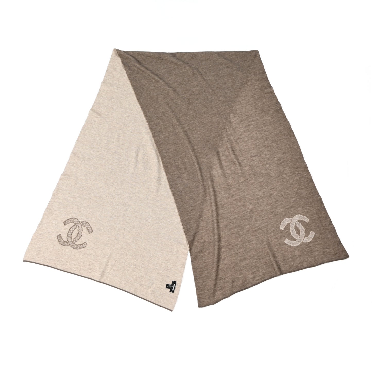 Cashmere CC Stole Taupe