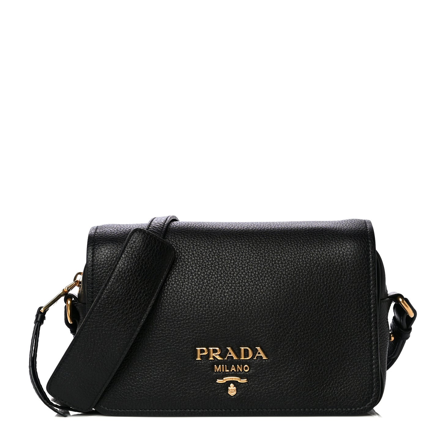 Vitello Phenix Crossbody Bag Black