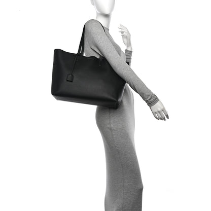 Saint Laurent Calfskin Large Shopping Tote Black 2 of 11