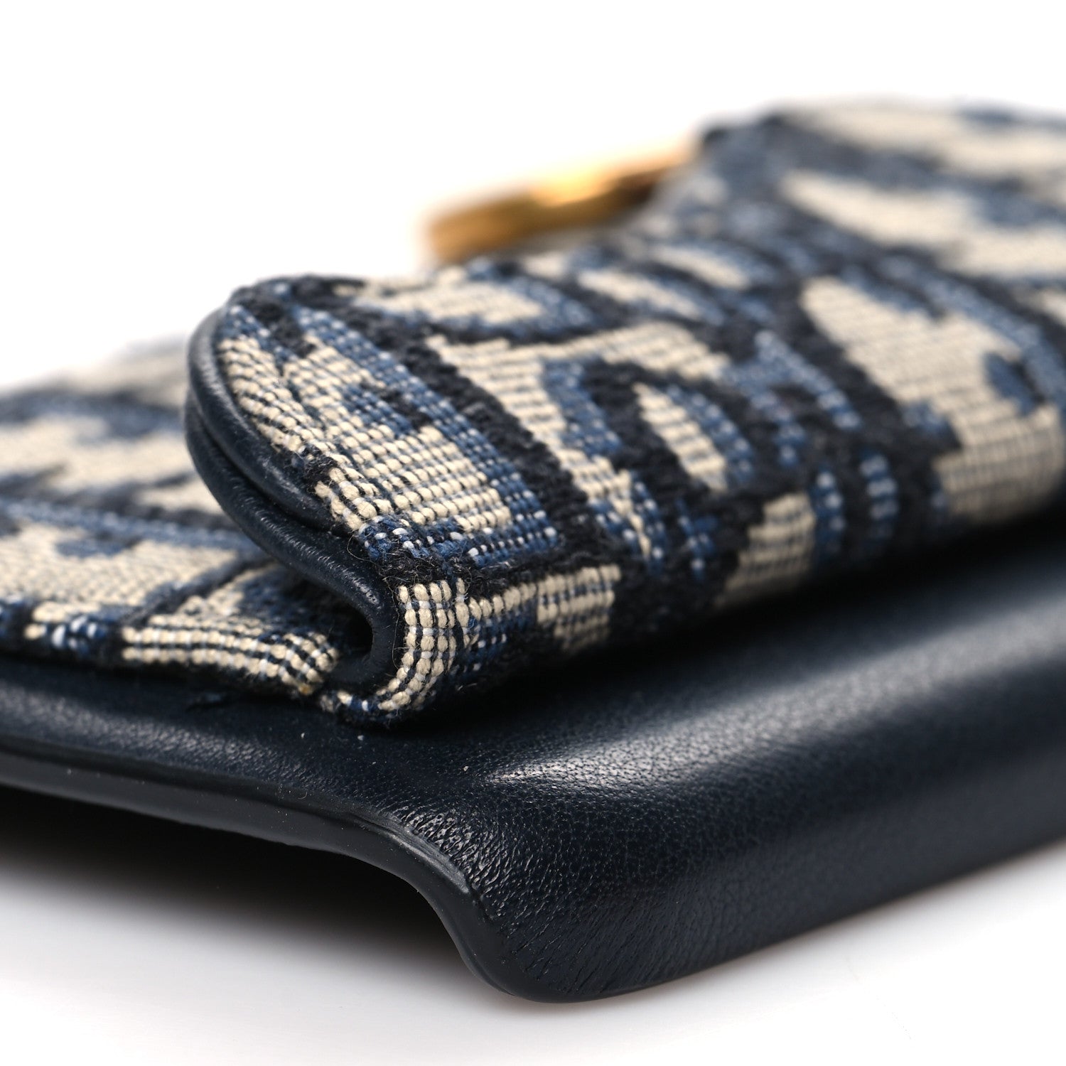 Christian Dior Oblique Calfskin Saddle iPhone X Case Blue 8 of 10