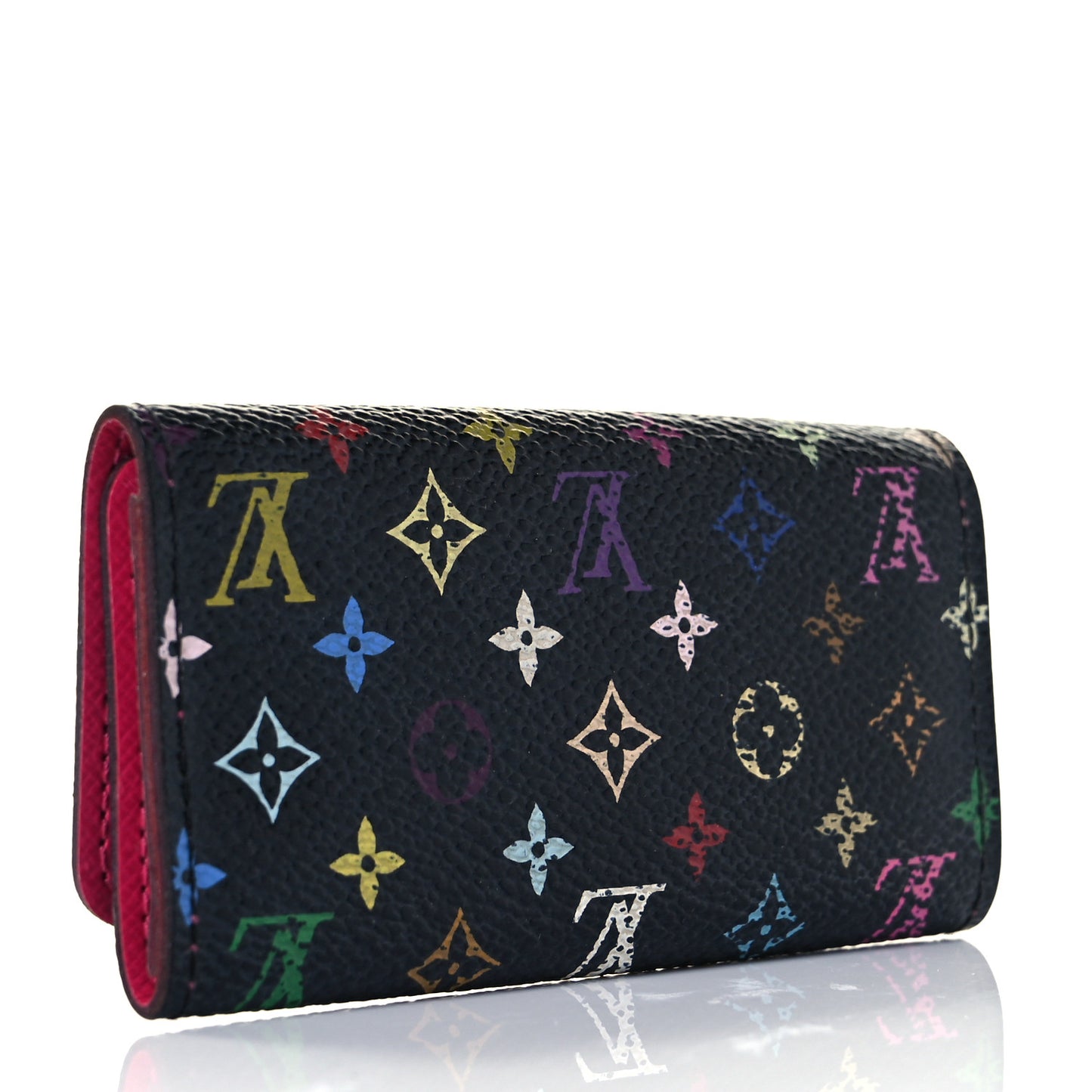 Monogram Multicolor Multicles 4 Key Holder Black Grenade