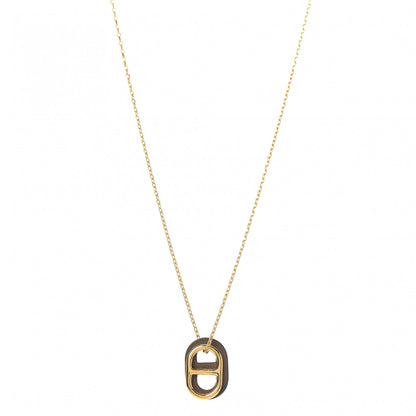Hermes Swift O'Maillon Pendant Necklace Etoupe 1 of 6