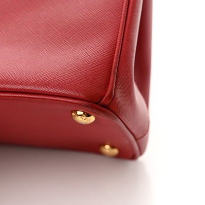 Prada Saffiano Lux Medium Galleria Double Zip Tote Fuoco 18 of 19