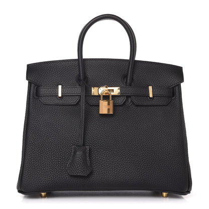 Hermes Togo Birkin 25 Black 1 of 8