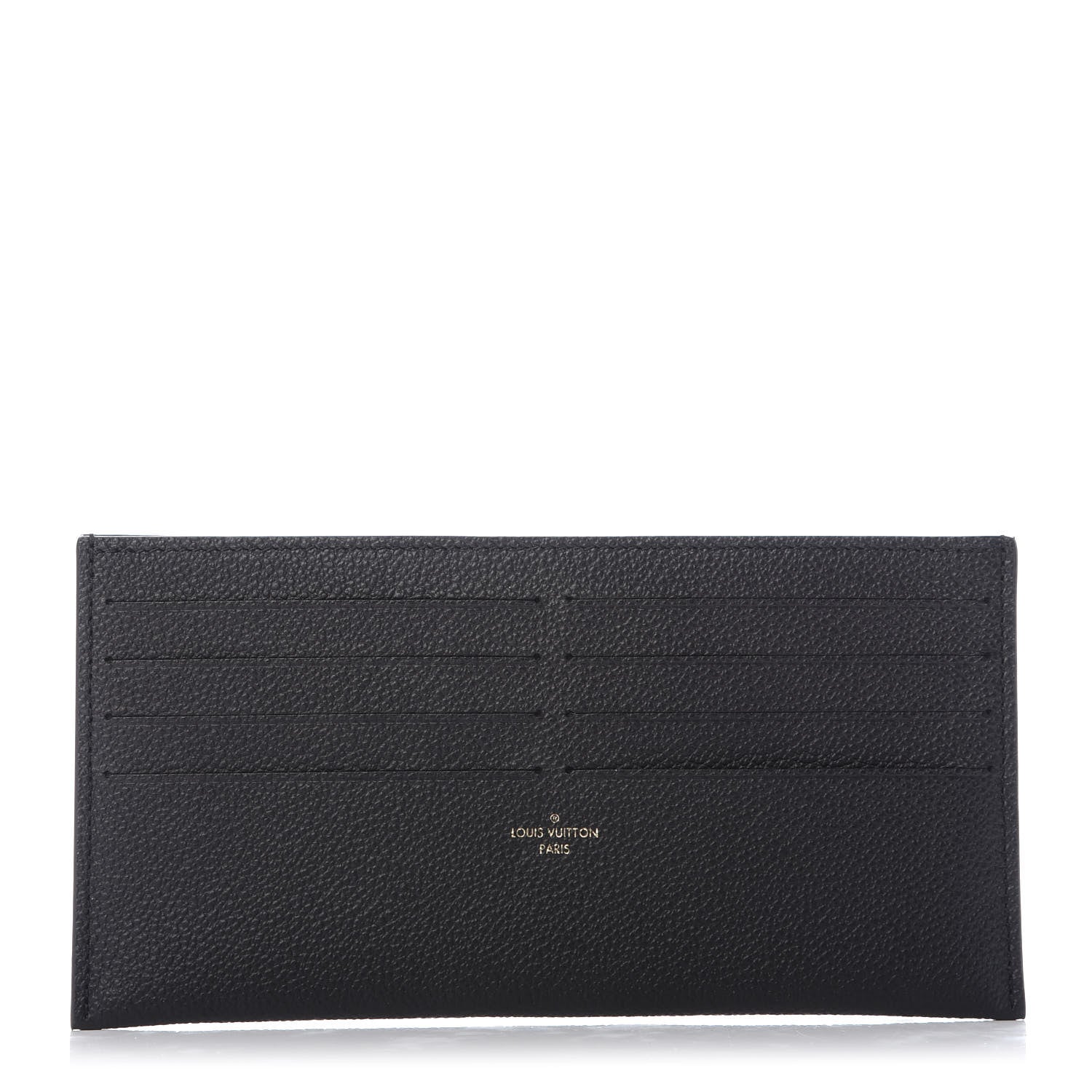 Louis Vuitton Calfskin Felicie Chain Wallet Card Holder Insert Black 1 of 6