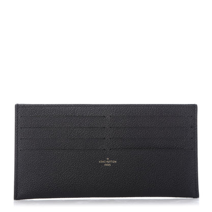 Louis Vuitton Calfskin Felicie Chain Wallet Card Holder Insert Black 1 of 6