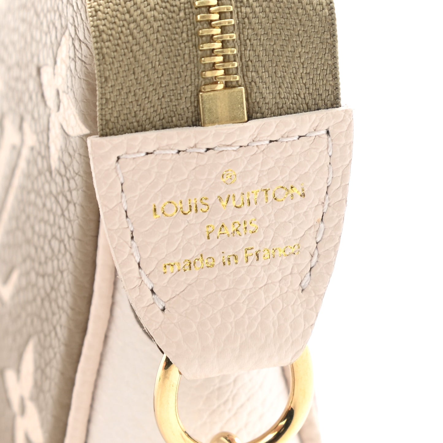 Empreinte Spring in the City Mini Pochette Accessories Kaki Beige Cream
