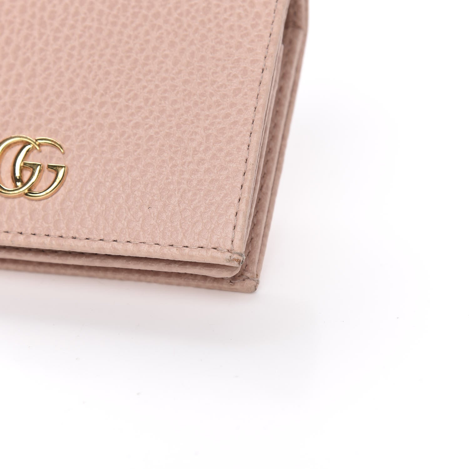 Gucci Dollar Calfskin GG Marmont Card Case Perfect Pink 9 of 9