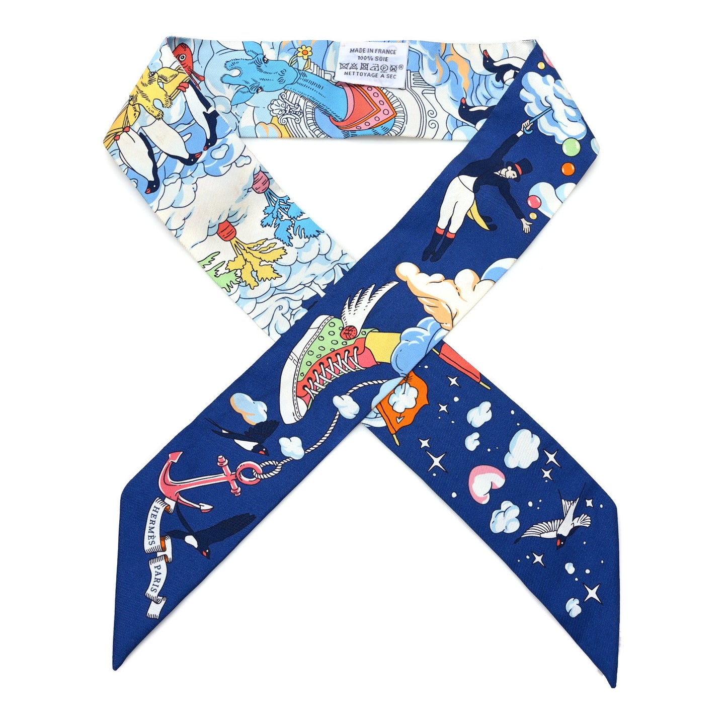 Silk Sur Mon Nuage Twilly Marine Clair Ciel