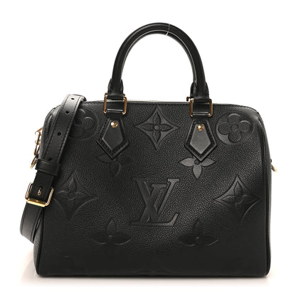 Louis Vuitton Empreinte Monogram Giant Speedy Bandouliere 25 Black 1 of 9
