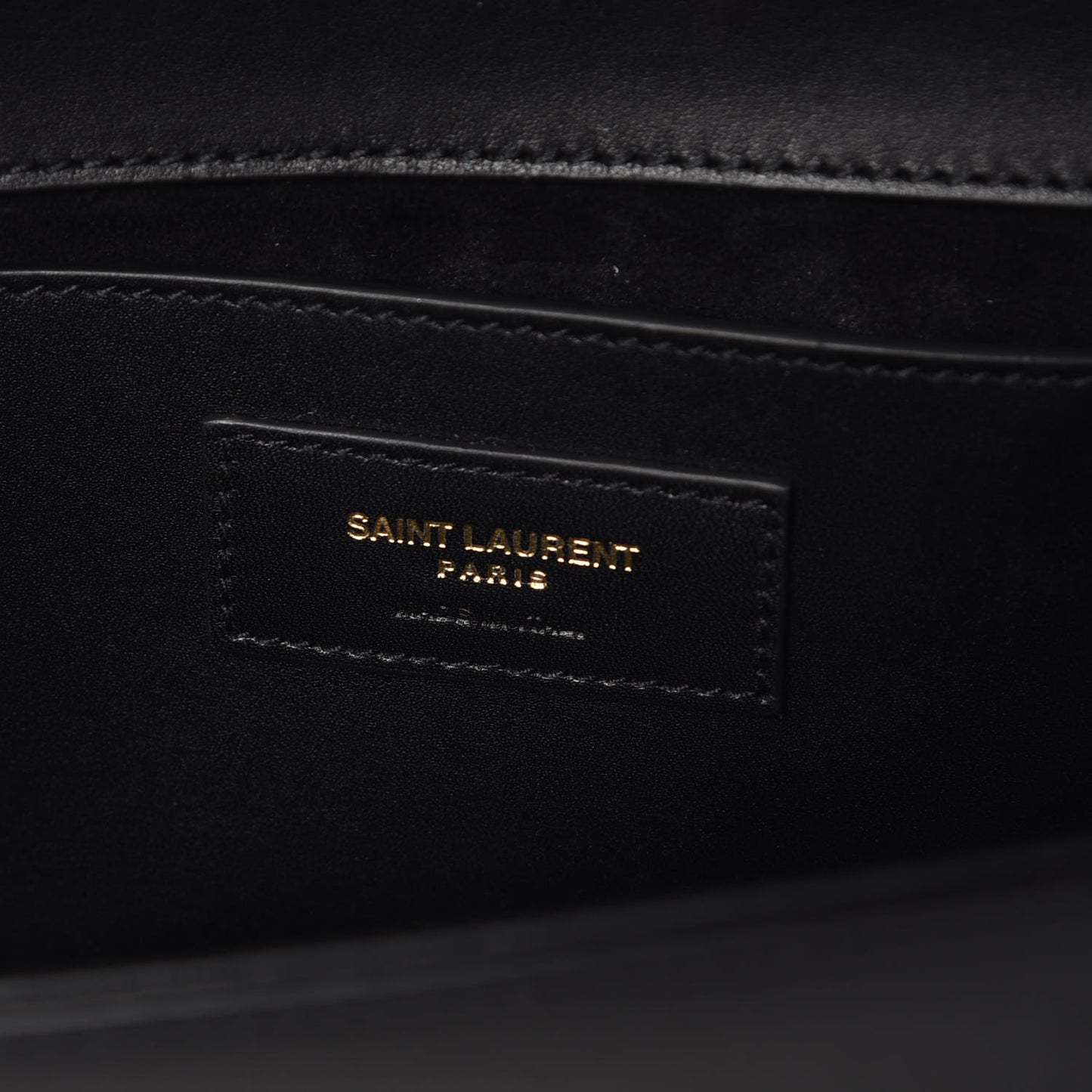 Calfskin Classic Monogram Tassel Clutch Black