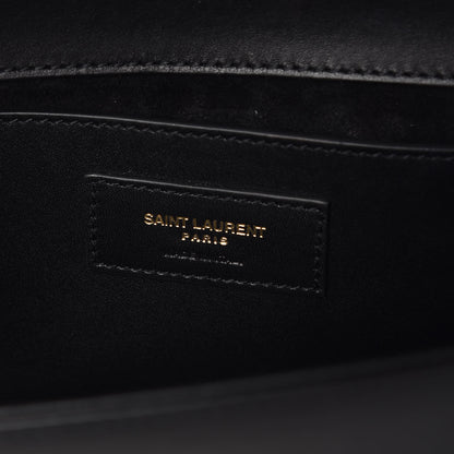 Saint Laurent Calfskin Classic Monogram Tassel Clutch Black 7 of 13