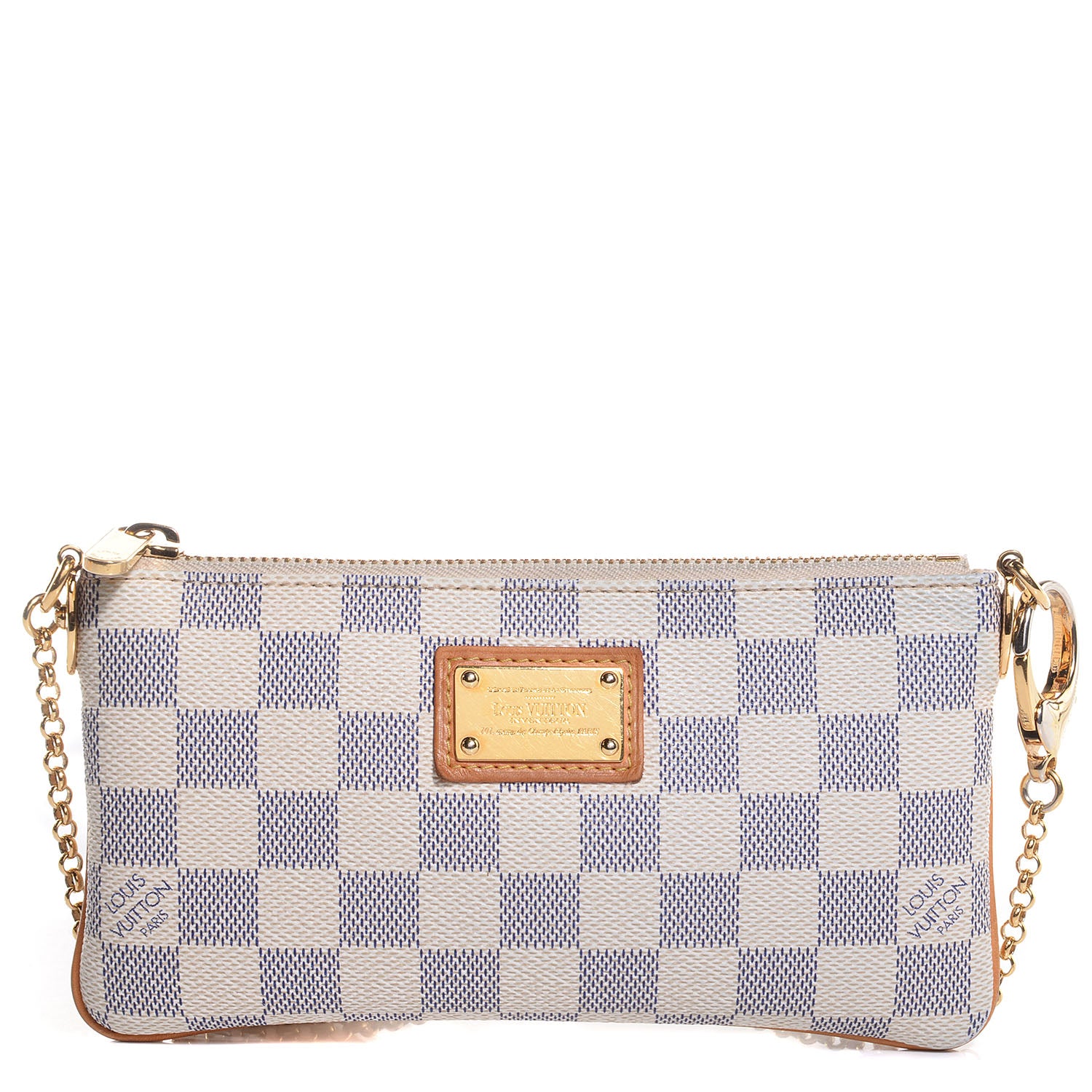Louis Vuitton Damier Azur Pochette Milla MM 1 of 8