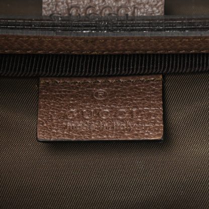 Gucci GG Supreme Monogram Textured Calfskin Web Ophidia Vanity Cosmetic Case Beige Ebony New Acero 6 of 8