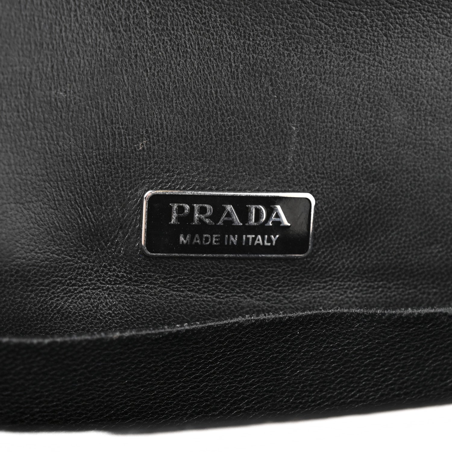 Prada Metallic Vitello Saffiano Cahier Bag Silver Black 6 of 15