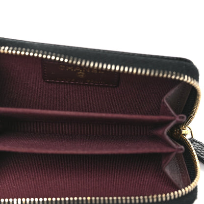 Chanel Caviar Quilted Zip Coin Purse Black 5 of 7
