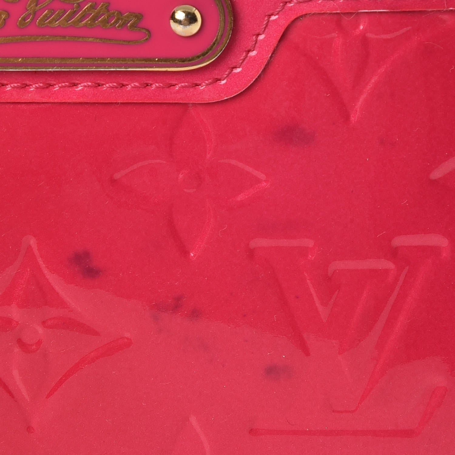Louis Vuitton Vernis Key Pouch Rose Pop 9 of 10