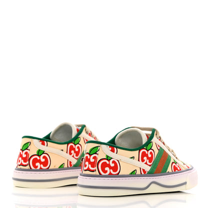 Gucci Canvas Web GG Apple Womens 1977 Tennis Sneakers 35.5 Ivory Red Mystic White New Shamarock 4 of 9