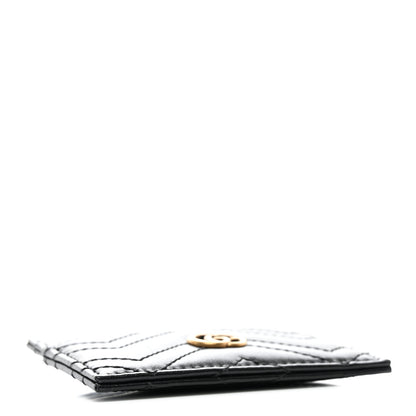 Gucci Calfskin Matelasse GG Marmont Card Holder Black 4 of 8