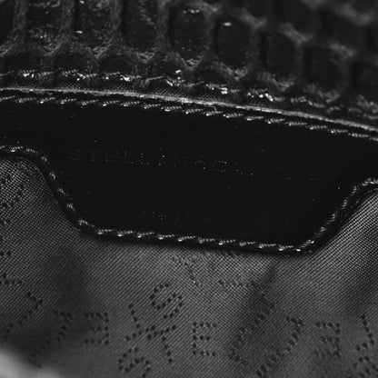 Stella McCartney Patent Net Fold Over Falabella Clutch Black 5 of 8