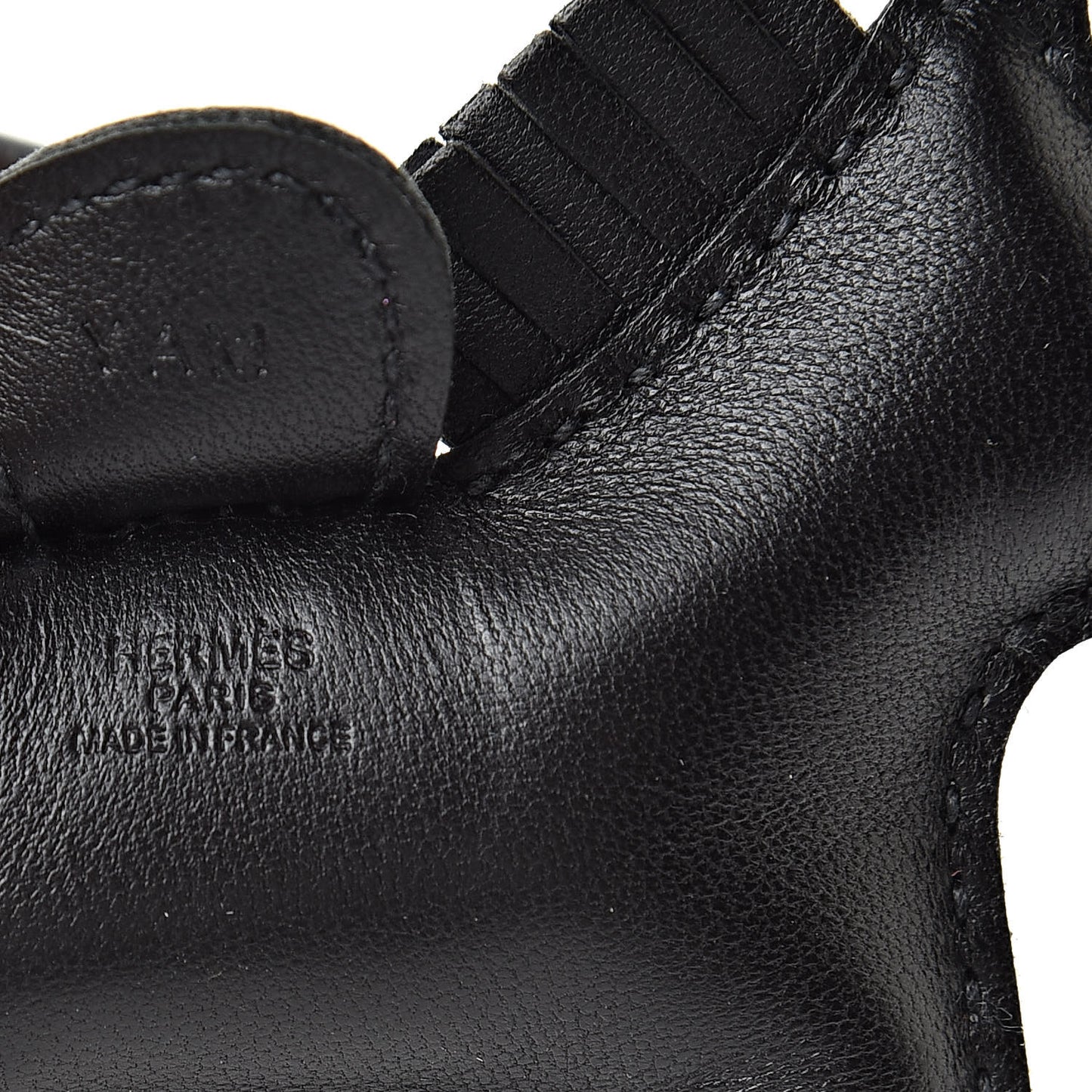 Milo Lambskin Grigri Rodeo Horse Bag Charm PM So Black