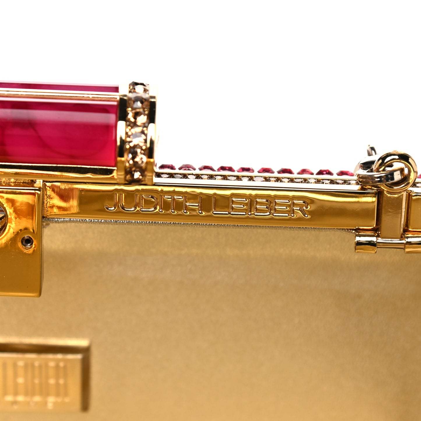 Swarovski Crystal Minaudiere Clutch Gold Multicolor