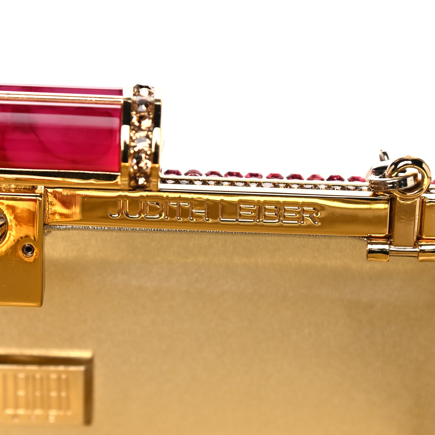 Judith Leiber Swarovski Crystal Minaudiere Clutch Gold Multicolor 6 of 9