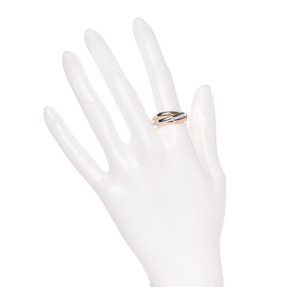 Cartier 18K Pink Yellow White Gold Small Trinity Ring 56 7.75 2 of 5