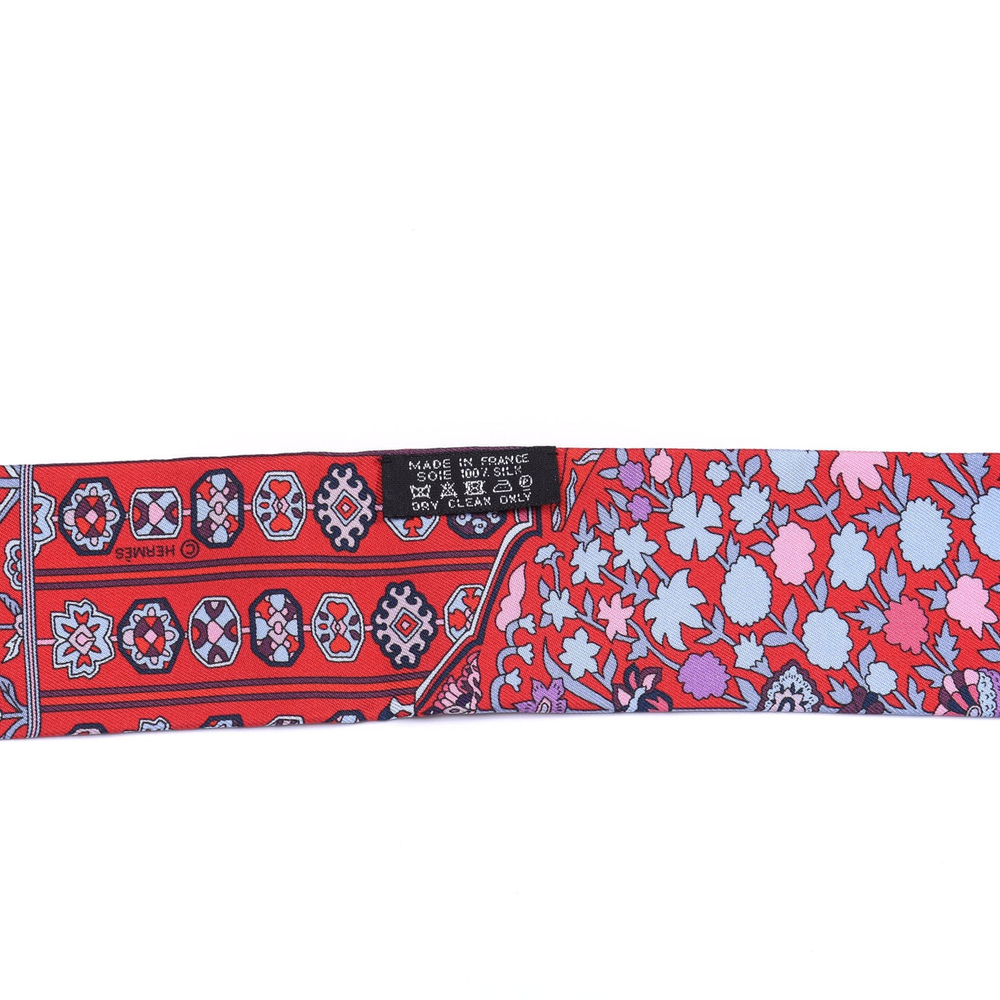 Silk Tapis Persans Twilly Marine Rouge Mauve
