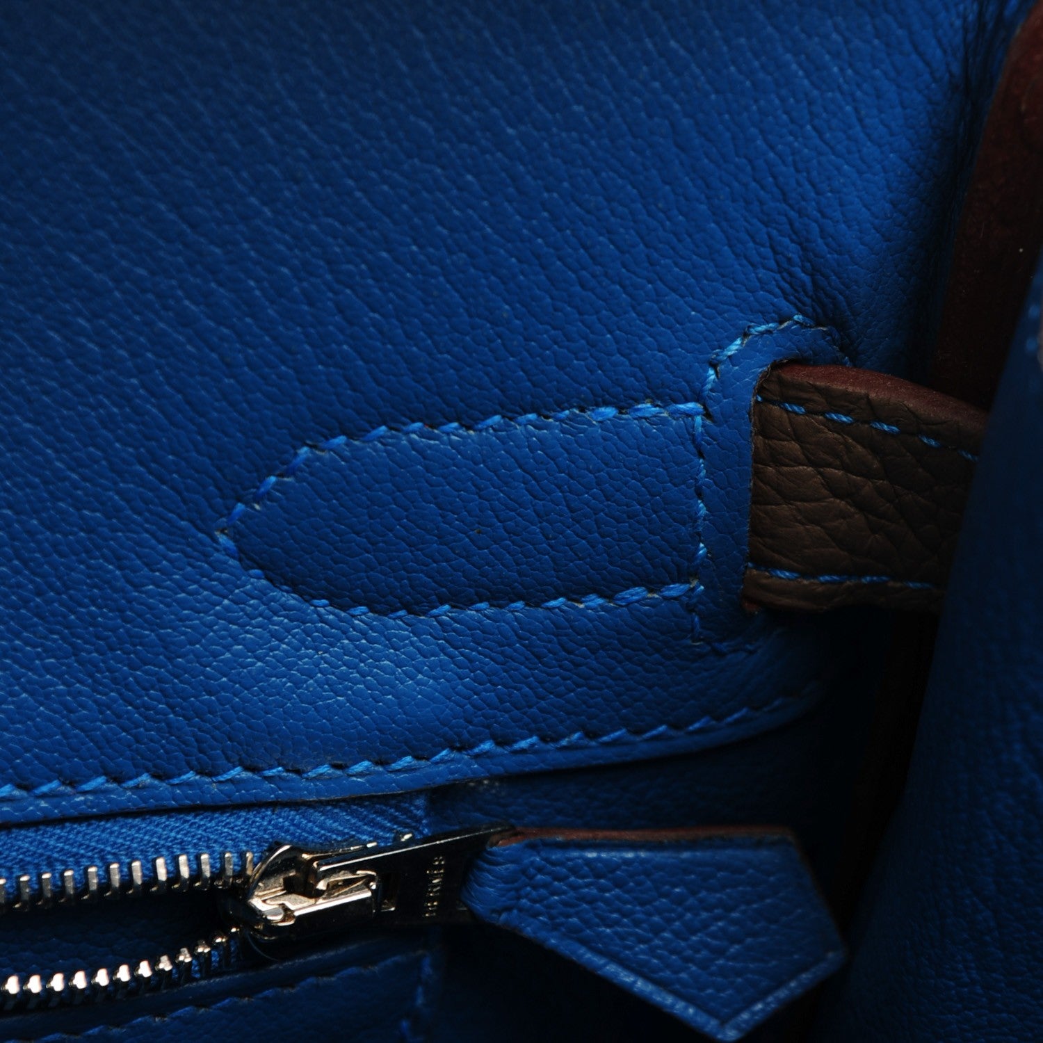 Hermes Taurillon Clemence Horseshoe Birkin 30 Etoupe Mykonos 14 of 21