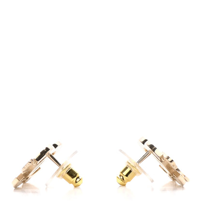 Chanel Crystal CC Forever Earrings Gold 3 of 4