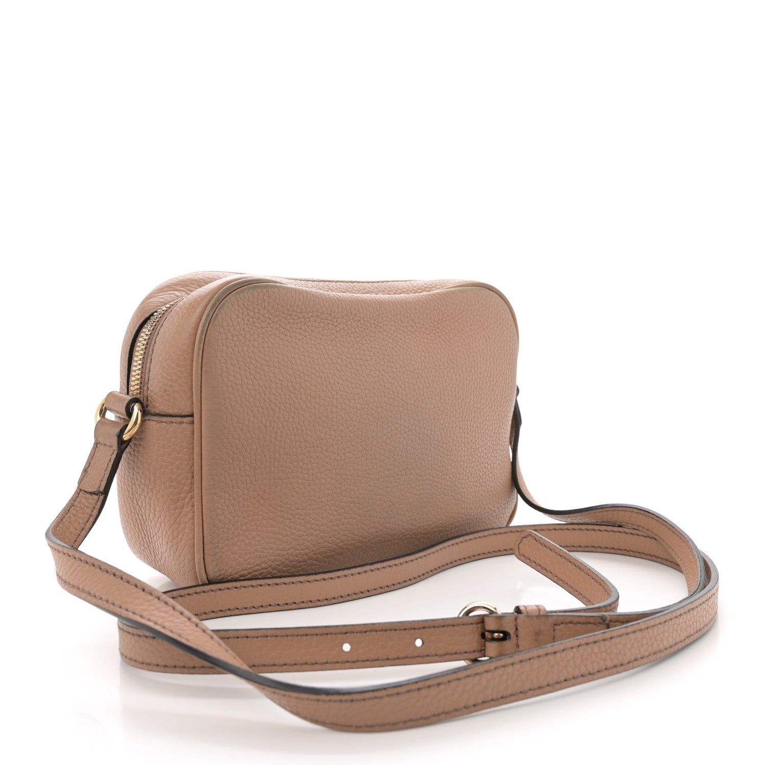 Gucci Pebbled Calfskin Small Soho Disco Bag Camelia 3 of 16