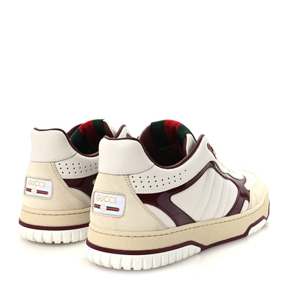 Gucci Calfskin Suede Womens Re-Web Sneakers 39.5 White Red 5 of 12