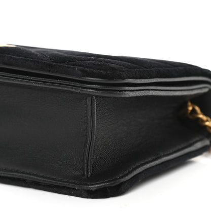 Gucci Velvet Matelasse GG Marmont Mini Bag Black 9 of 9