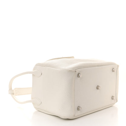 Hermes Taurillon Clemence Lindy 30 White 4 of 12