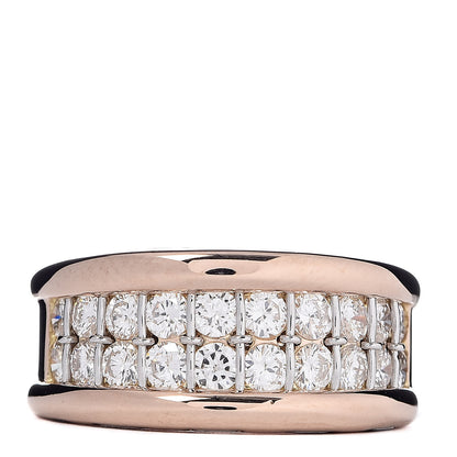 Cartier 18K Pink White Gold Diamond Serenade Ring 51 5.75 1 of 4