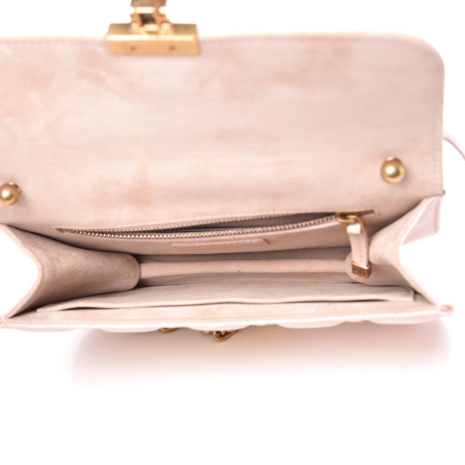 Christian Dior Lambskin Cannage Small Dioraddict Flap Rose Poudre 5 of 11