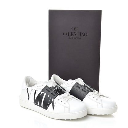 Valentino Garavani Calfskin Star VLTN Mens Rockstud Open Sneakers 42.5 White 8 of 8