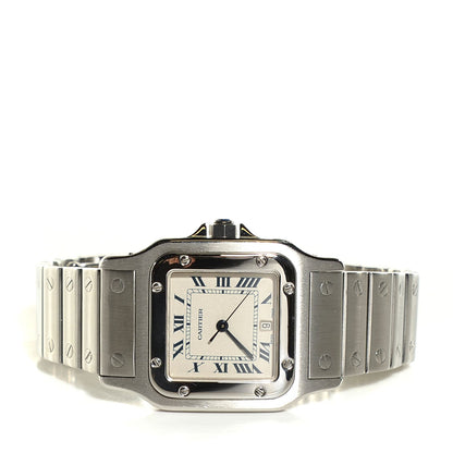 Cartier Stainless Steel 29mm Santos De Galbee Quartz Watch 3 of 6