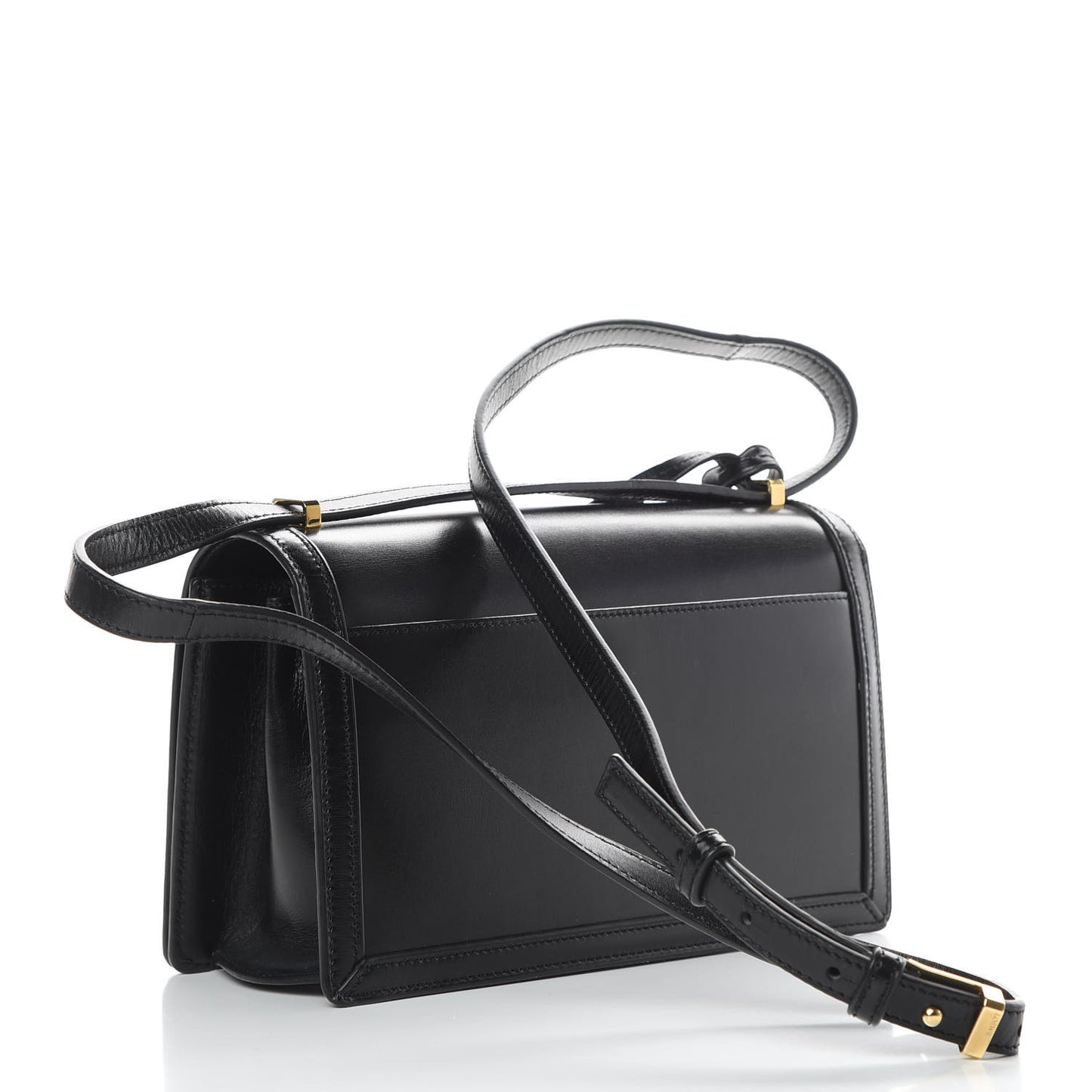 Calfskin Medium Barcelona Shoulder Bag Black