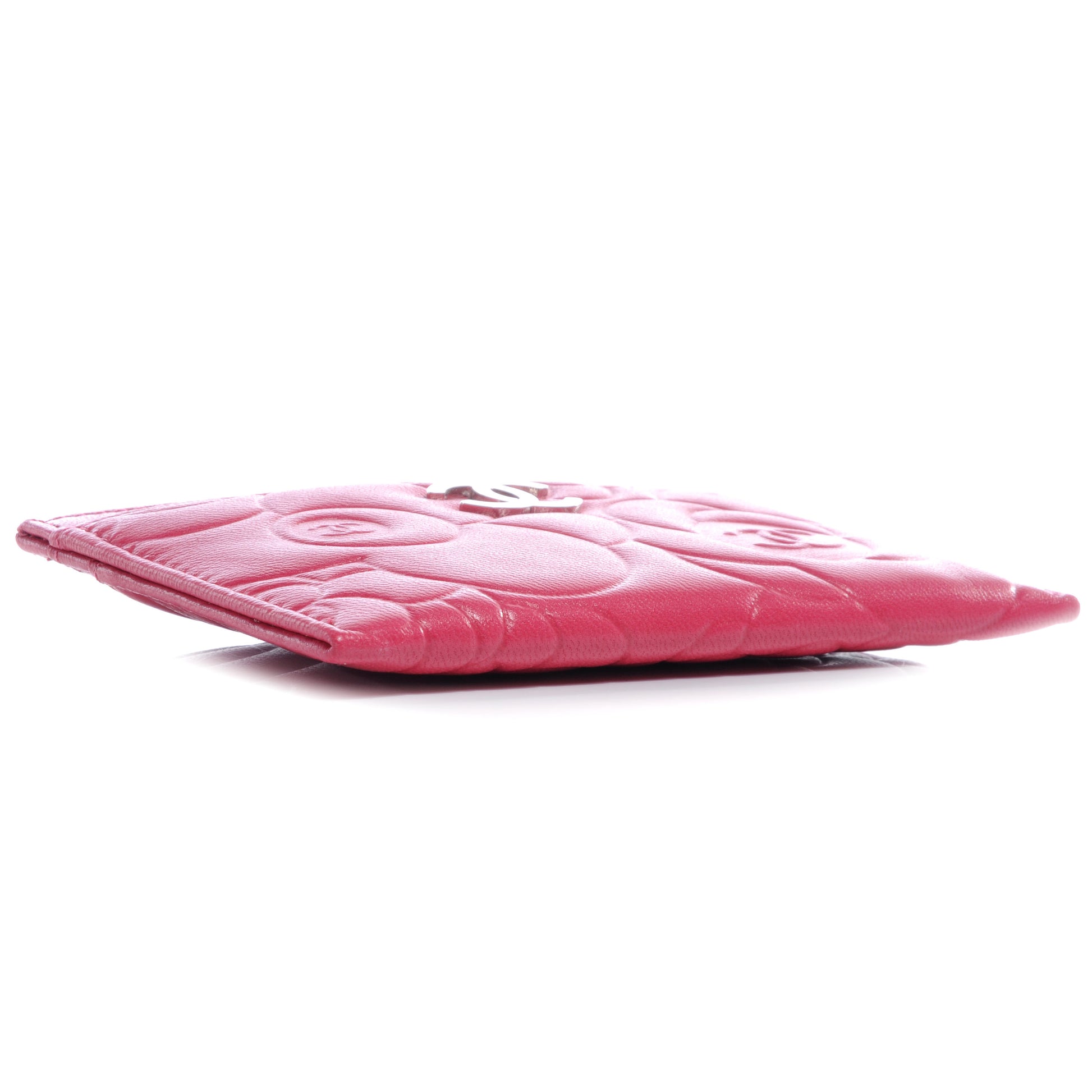 Chanel Lambskin Camellia Card Holder Fuchsia 4 of 8