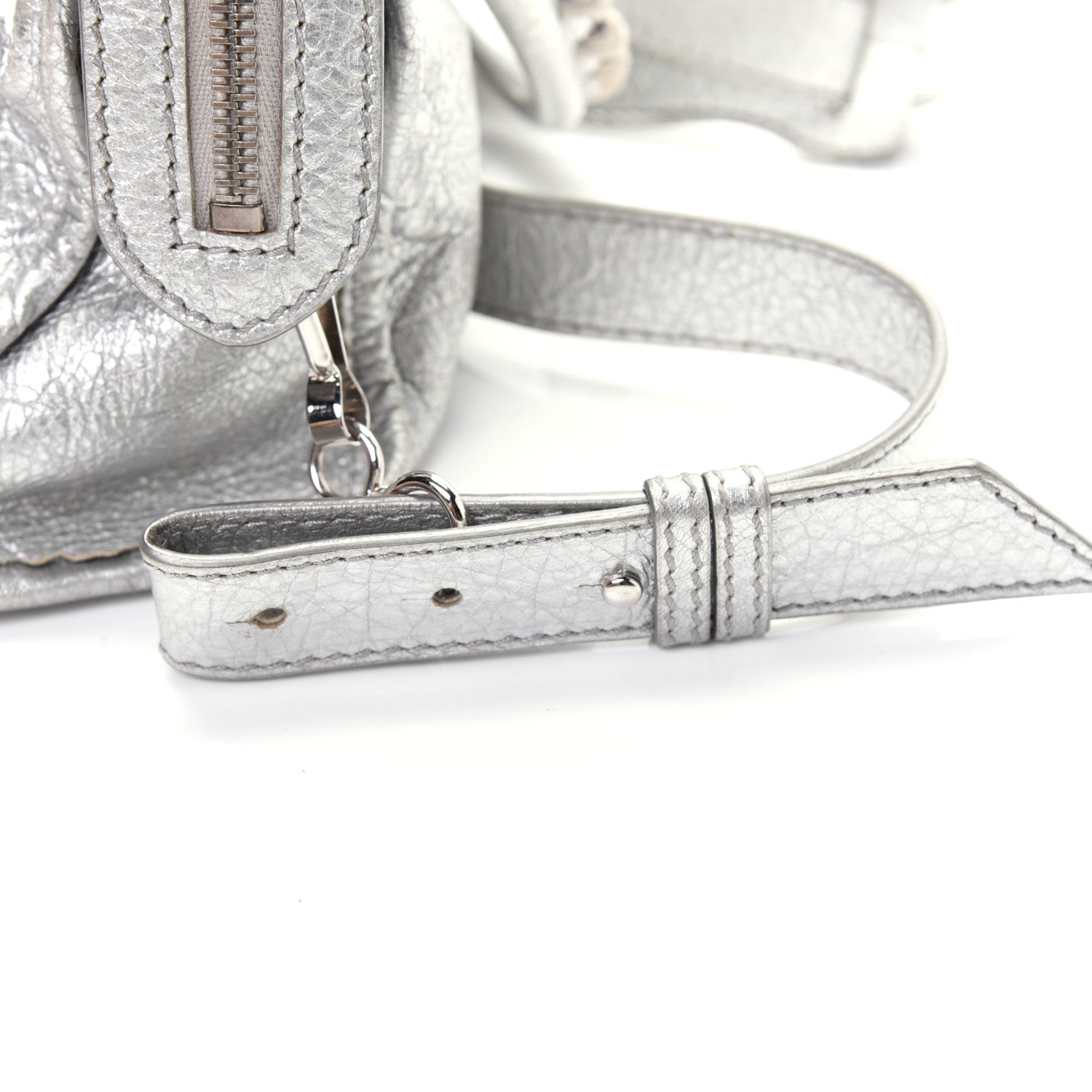 Balenciaga Agneau Giant 12 Silver Hardware Mini City Gris Aluminum 19 of 20