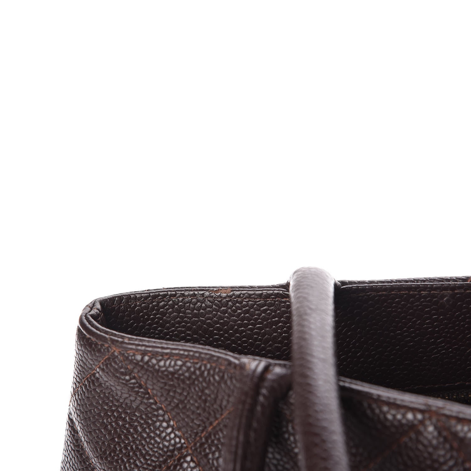 Chanel Caviar Quilted Medallion Tote Brown 12 of 13