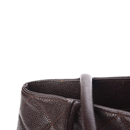 Chanel Caviar Quilted Medallion Tote Brown 12 of 13