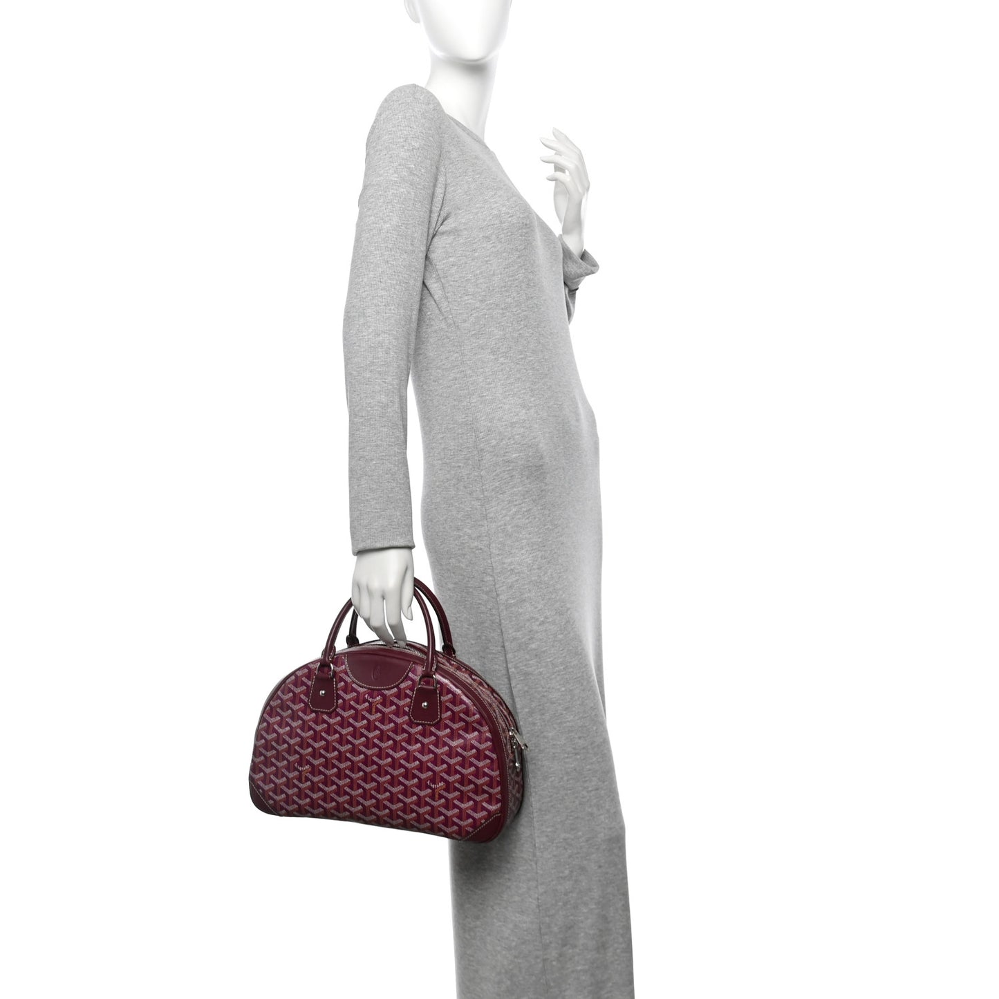 Goyardine Saint Jeanne MM Bowler Burgundy