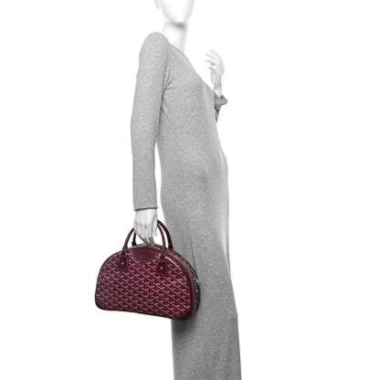 Goyard Goyardine Saint Jeanne MM Bowler Burgundy 2 of 9