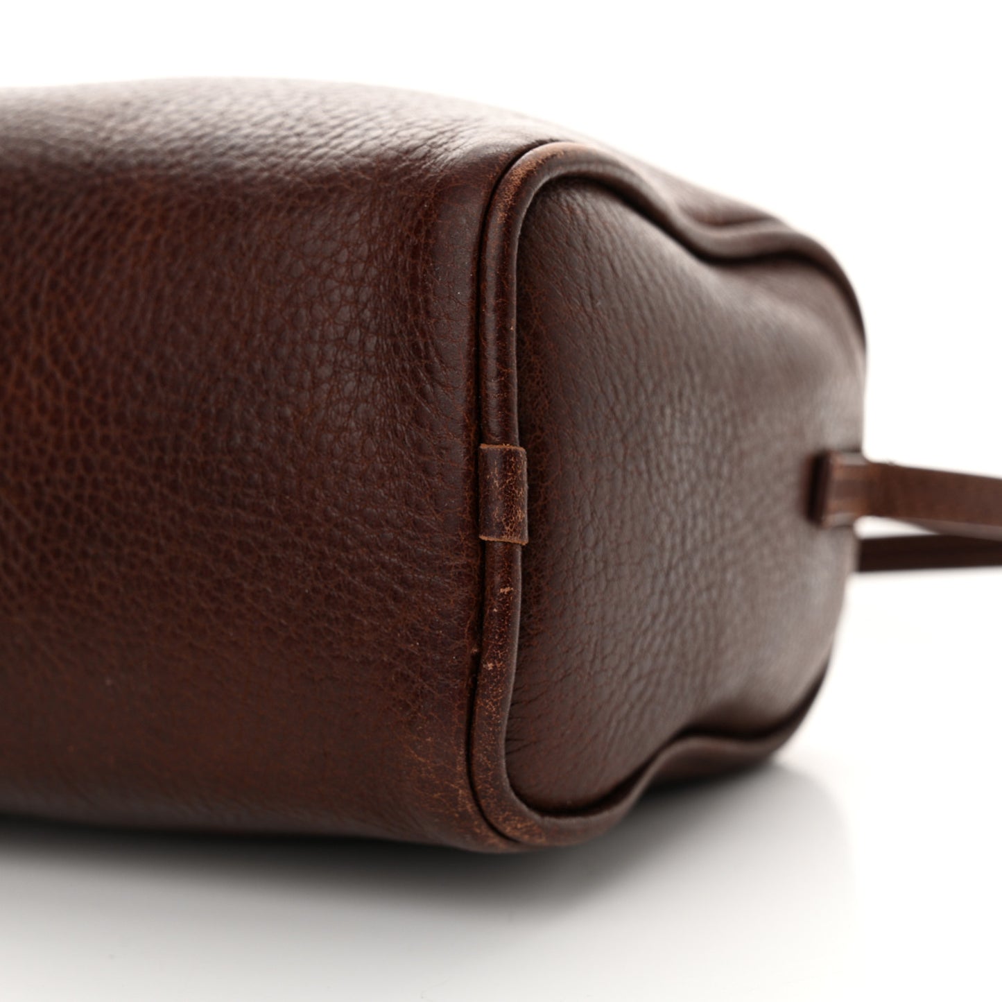 Grained Calfskin 90's Bag Burnt Wood