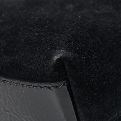 Gucci Suede Patent Web GG Small Ophidia Dome Shoulder Bag Black 11 of 16