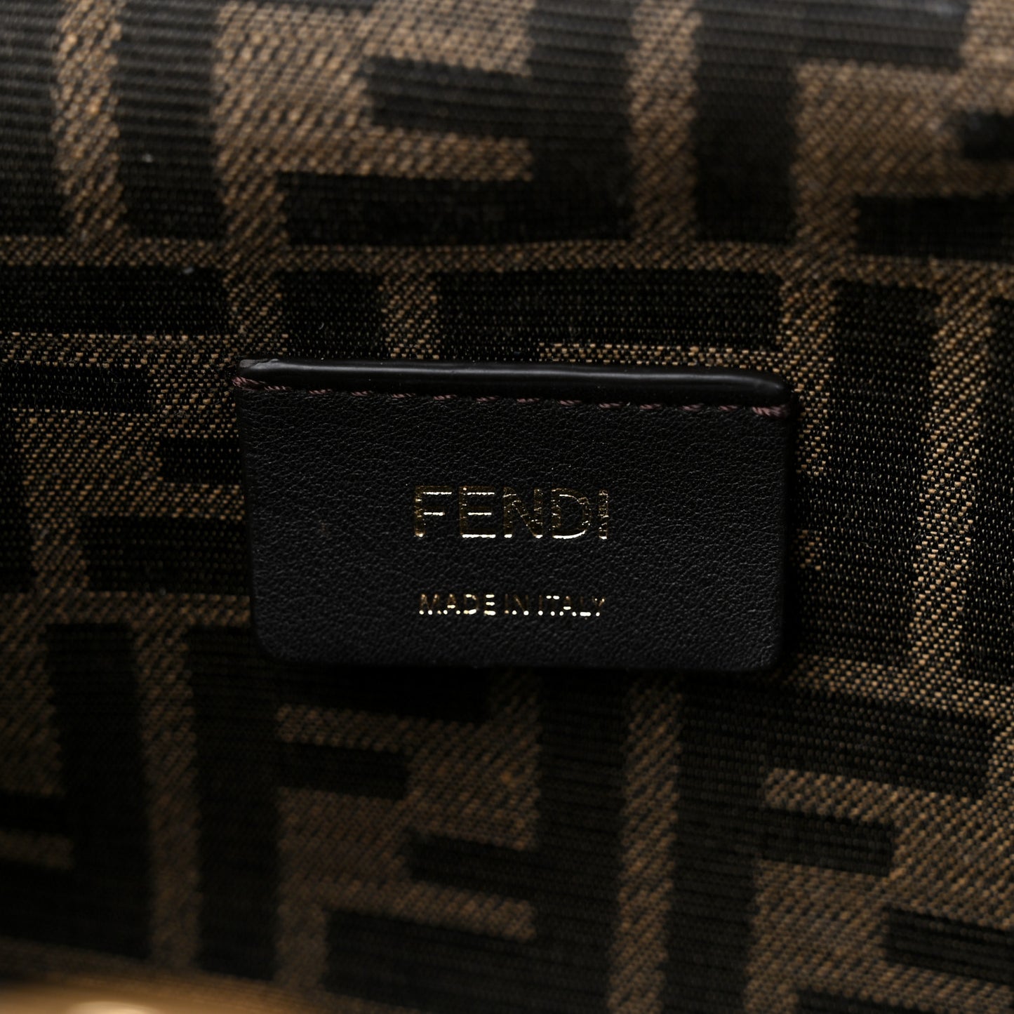 Shiny Nappa Small Fendi First Caramello